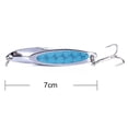 thumbnail image 6 of NIBOLOG 7cm/21g Fishing Lure Beveling Reflective High Gloss Sharp Hook Bright Color Heavy Duty Metal Long Casting Sea Fishing Spinnerbait Artificial Bait Fishing Supplies, 6 of 8