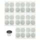 thumbnail image 1 of Filtro reutilizable de la cápsula de café reutilizable de acero inoxidable con 100 tapas de lámina desechables, 1 of 5
