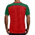 thumbnail image 5 of Mens Soccer Shirt Portugal Jersey Raglan Tops Short Sleeve Graphic T Shirt All Over Star Print Tee Fan Casual Tops TeeL, 5 of 6