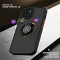 thumbnail image 6 of for iPhone 13 Mini 5.4" Case, Protective Matte Back Case Magnetic For Car Mount with 360° Rotatable Ring Holder Kickstand Shockproof Protective Cover For iPhone 13 Mini,
A, 6 of 9