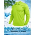 thumbnail image 3 of Pinspark Men's Long Sleeve Polo Quick Dry Lightweight Breathable UPF 50+ Sun Protection Shirt with Left Sleeve Pocket, 3 of 6