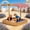 Blue+Red+Yellow+Polyester+Polypropylene+Wood, variant on LHYY Sand Play Station Outdoor,Wooden Sandbox