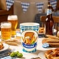 thumbnail image 5 of Oktoberfest Paper Cups Set Bavarian Blue White Pattern for Beer Soda, Disposable Drinkware 8oz, Festival Party Supply Gift, 5 of 6