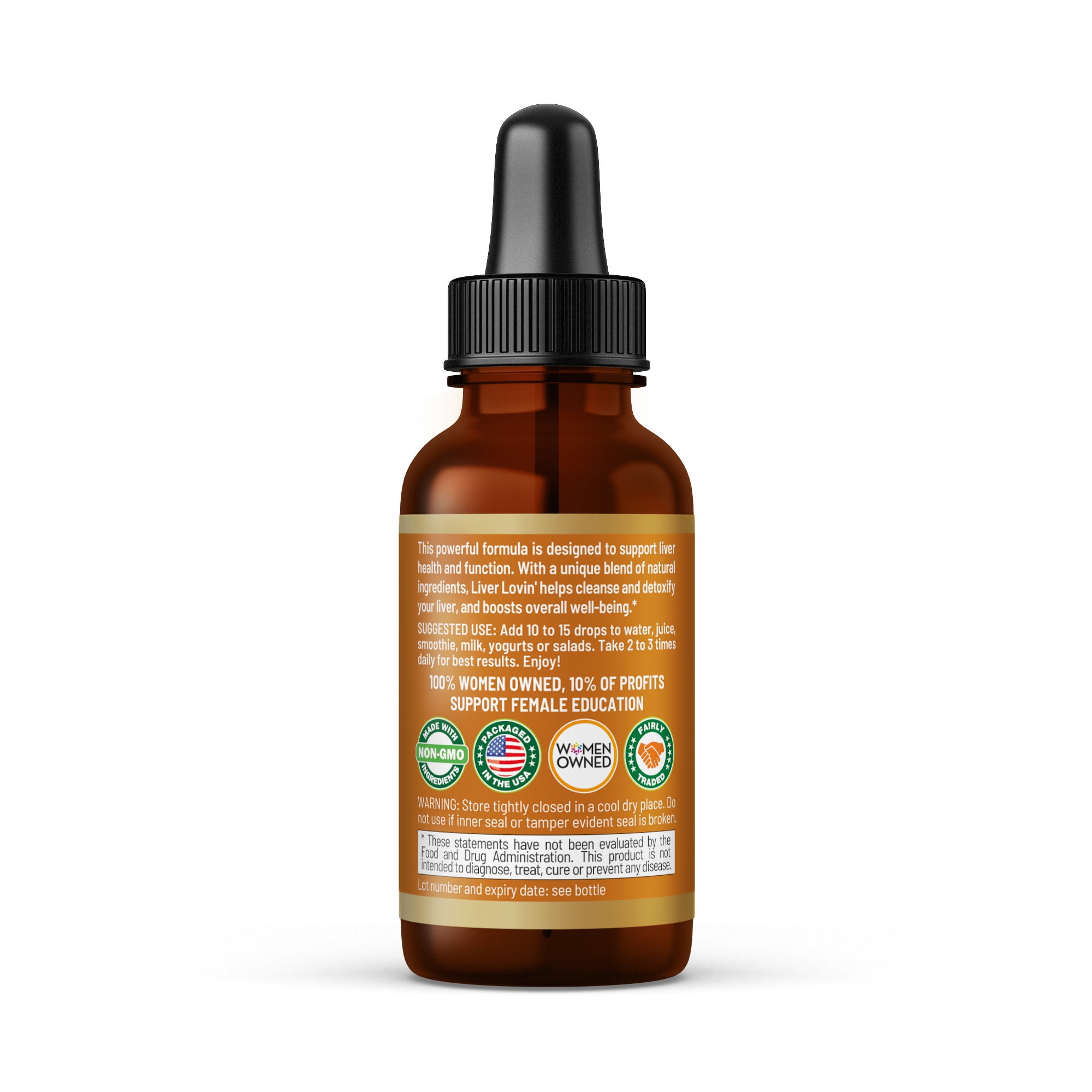 Herbal Goodness Liver Lovin 1fl.oz, Liver Detox Supplement and Kidney Cleanse, Milk thistle, Chanca Piedra