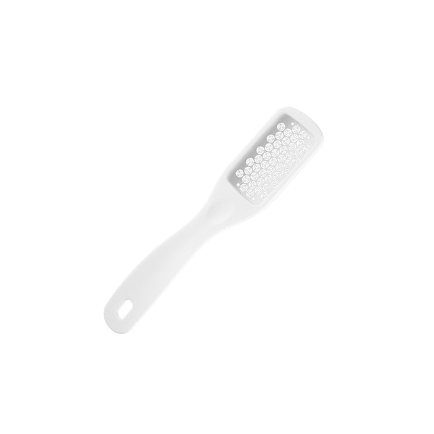 Guardurnaity Cepillo para el cuidado de los pies, removedor de talla de vidrio de acero inoxidable, talón, pedicura, raspador de pies, belleza para mujeres, Cuidado de los pies Blanco Guardurnaity CE015386-03