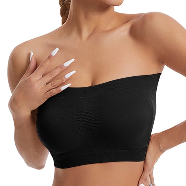 Bra for Women Comfortable Strapless Wrapped Chest Non Lifted Support Racerback Design for Everyday Wear