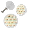 thumbnail image 2 of 4 Pcs Fox Knobs for Kitchen Cabinet Cupboard Dresser Bookcase Drawer Pulls Handles Round Home Decor, 2 of 5