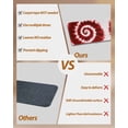 thumbnail image 3 of Red Ombre Stair Treads for Wooden Steps Indoor Runner Rug Carpet, Farmhouse Chic Tie Dye Abstract Retro Art 4 Pieces Peel and Stick Staircase Step Treads Covers Washable Throw Door Mats, 30"x8", 3 of 6
