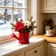 thumbnail image 6 of Vintage Wrought Iron Watering Can Decorative Vase,Multi‑Purpose Small Household Storage Container For Indoor Home Decor.Red, 6 of 6