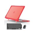 thumbnail image 1 of MacBook Air 15 Pouces Étui 2023 Sortie A2941 Puce M2 avec Écran Retina Liquide Touch ID, Coque Rigide Robuste Double Couche avec Support Pliant et Couverture de Clavier, Adaptateur Type C, 1 of 7