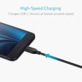 thumbnail image 5 of Anker , Powerline USB 3.0 to USB C Charger Cable (10ft) with 56k Ohm Pull-up Resistor for Samsung Galaxy Note 8, S8, S8+, S9, Oculus Quest, Sony XZ, LG V20 G5 G6, HTC 10 and More, 5 of 7