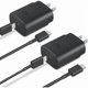 thumbnail image 1 of wonima44 Type C Charger, 2-Pack 25W Type C Fast Charging Block with 6ft USB C Charger Cable Compatible with Galaxy S25 S24 S23 S22 S21+/Phone 16/16 Pro Max/15/15 Pro Max/15 Plus-Black, 1 of 1