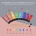 thumbnail image 2 of Amdohai 8-note Xylophone Colorful Glockenspiel Removable Rainbow Color Metal Plates, 2 of 8