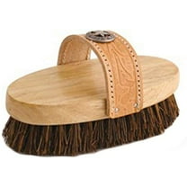 Desert Equestrian Cowboy Palmyra Oval Horse Grooming Brush, 7 1/2" Tan