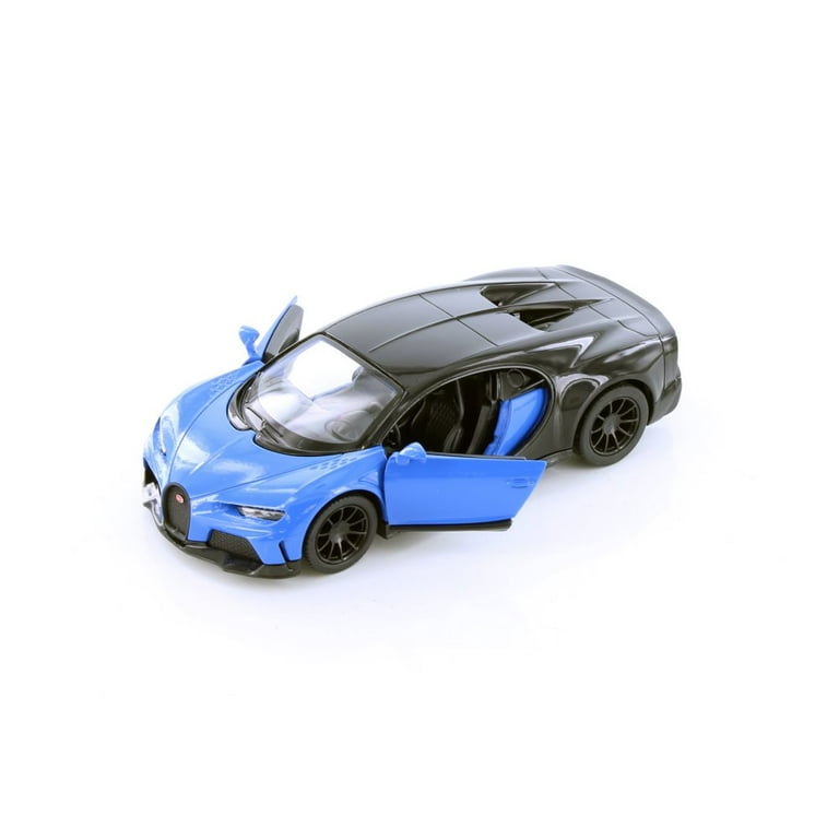 Bugatti Chiron Supersport Diecast Model Toy Car, Blue - Kinsmart