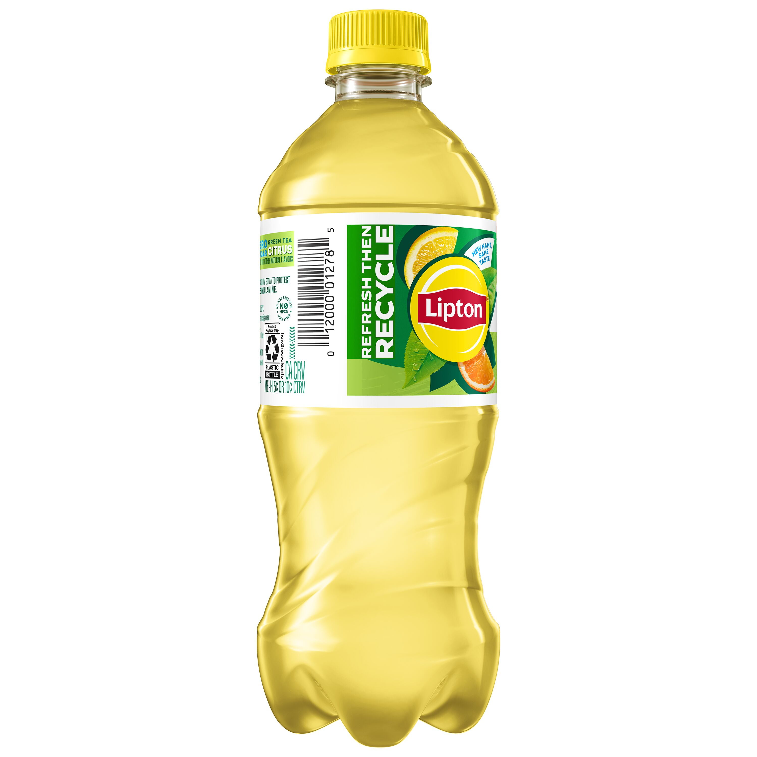 Lipton Green Tea Citrus Zero Sugar Iced Tea, 20 fl oz, 1 Bottle