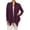 Purple, variant on Plus Size Soft Basic Sweater Cardigan for Women