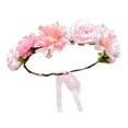 thumbnail image 4 of Diadema de flores perfecl floral para mujeres bodas vacaciones playa accesorios fotográficos Estilo A, 4 of 8