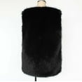 thumbnail image 7 of Open Front Faux Fur Vest Women Fashion Sleeveless Fuzzy Outerwear Jackets Soft Fluffy Cardigan Coats Black, 3XL, 7 of 7