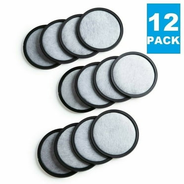 (12) Premium Replacement Charcoal Water Filter Disks for All Mr. Coffee Machines, Replaces Filter Disc, 12 Pack