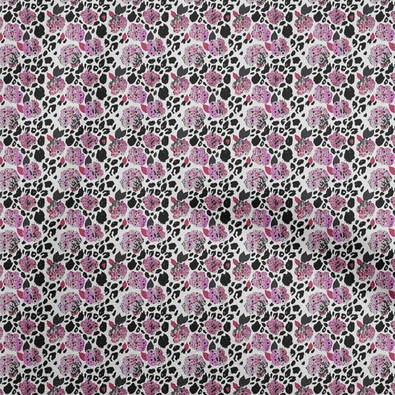 oneOone Viscose Chiffon Pink Fabric Texture Sewing Craft Projects Fabric Prints By Yard 42 Inch Wide