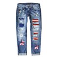 thumbnail image 4 of Women's Sky Blue Light Blue American Flag Graphic Jean, 4 of 4