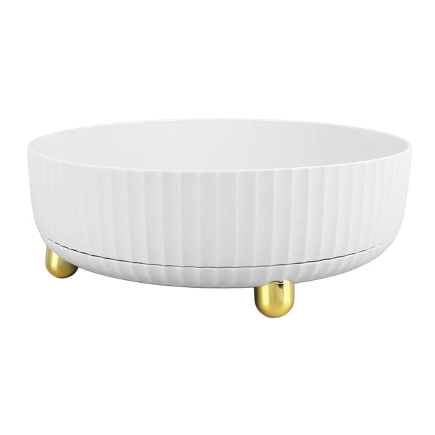 BANDEJA DE ALMACENAMENTO Giratoria, Bandeja Organizadora Giratoria De Gran Capacidad Para Cocina, Sala De Estar, Baña, PlásTiCO, Confiones De Con Múltiples, PARA Organizador De