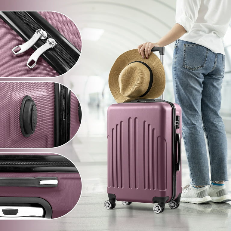 Zimtown 4-Piece Lightweight Hardside Spinner Luggage Set