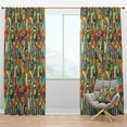 thumbnail image 1 of Designart 'Ethnic Tribal Doddle Pattern Mosaic Elements' Bohemian & Eclectic Blackout Curtain Panel, 1 of 4