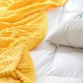 thumbnail image 5 of Flannel Blanket, 39 x 47 Inch Small Soft Warm Fleece Throw for Kids Toddlers Pets Sofa Nap and Nursery Room Decoration, Yellow, 5 of 5