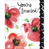 Club Pack of 48 Mod Poppies Holiday Party Paper Invitation Cards