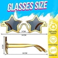 thumbnail image 2 of Gafas de sol en forma de estrella de PC, gafas de sol de pentagrama, disfraces, gafas de sol novedosas para fiesta de Navidad, 2 of 3