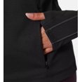 thumbnail image 2 of Mondetta Womens Hiking Athletic Workout Tops - Lightweight Quarter-Zip Pullover (Medium/Black), 2 of 3
