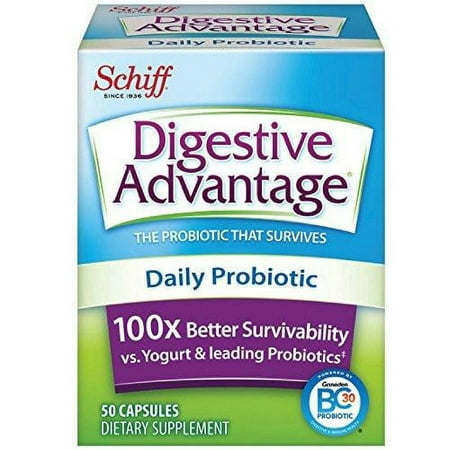 Digestive Advantage Daily Probiotic, 50 Capsules (Pack of 3)