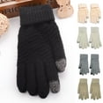 thumbnail image 6 of Winter Touchscreen Gloves for Women | Soft, Warm Knit with Elastic Cuff - Unisex, 6 of 8