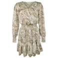 thumbnail image 4 of Women's Long Sleeve Paisley Print V-Neck Midi Dress Hsk 3X, 4 of 5