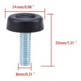 thumbnail image 2 of Paquete de 20 pies de nivelación de muebles ACTIVE M8 X 24 mm, 2 of 5