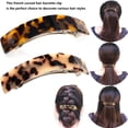 thumbnail image 2 of Eyegla Pasadores de pelo para mujer, pasadores franceses grandes, pasadores de concha de tortuga para cabello grueso, paquete de 2, 2 of 5