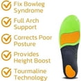 thumbnail image 2 of Plantar Fasciitis Pain Relief Orthotics, Massage Insole for Foot & Joint Support, Sports Shock Absorption for Walking, Running, Hiking, Acupoint (Green, 9-10 Size), 2 of 6