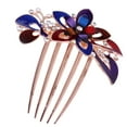 thumbnail image 2 of Peigne à Cheveux Fleur Mariée Coiffe Délicate Accessoires de Robe de Mariée Ornement de Cheveux pour Femme (Coloré), 2 of 8