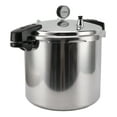 thumbnail image 1 of Pressure Canner Cooker, Pressure Canner Self Locking Handle Prevent Scald 32cm Diameter 23L Capacity Aluminium Alloy  For Kitchen Use For Gas Stove, 1 of 8