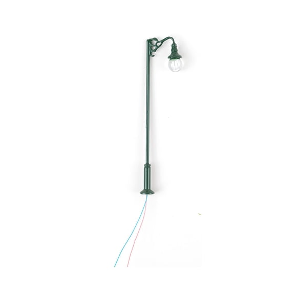 Injueey Modelo Farola Micro LED Luz ferroviaria Artesanía de un solo cabezal Lámpara de pista Juguetes Type4 NO4
