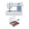 Brother CS5055 Computerized Sewing Machine with Bobbins and Sewing Threads Set