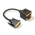 thumbnail image 3 of Portable Size DVI Splitter Adaptor DVI-D Male to Dual 2 DVI-I Female Video Y Splitter Cable Adapter Cable, 3 of 3