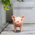 thumbnail image 4 of Pig Statue, Baby Pig Figurine Durable Resin Weatherproof   For Backyard, 4 of 8