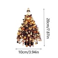 thumbnail image 2 of Aoznliie DIY Beaded Christmas Tree Kit, Halloween Bead Kit Christmas Tree for Desk, 8x4 inch Tabletop Christmas Decor for Home Office, Black, 2 of 7