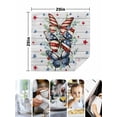 thumbnail image 4 of Navy Blue Butterfly 4th of July Cloth Napkins Set of 4 Reusable Dinner Napkins, Independence Day Stars Wooden Cocktail Napkin Washable Table Napkins for Wedding/Holiday Party/Baby Shower 20"x20", 4 of 7