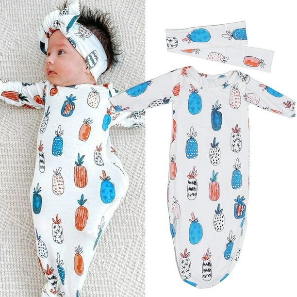 Camison anudado para bebe bata de dormir para bebe algodon transpirable para uso domestico ANGGREK Otros Walmart en linea