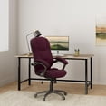 thumbnail image 2 of Scranton & Co Contemporary Microfiber High Back Office Chair in Grape Purple, 2 of 7