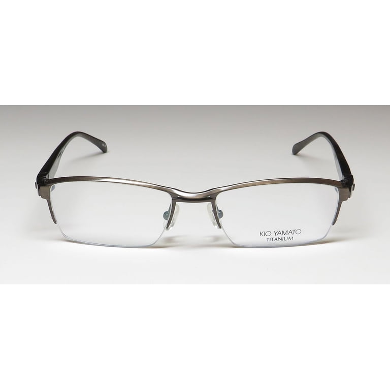 KIO YAMATO KT-324 TITANIUM HALF-RIMLESS CONTEMPORARY RARE EYEGLASS